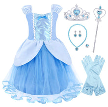 Carica l&#39;immagine nel visualizzatore di Gallery, AmzBarley Vestito da Principessa Cinderella Costume Cenerentola per Bambina... - Ilgrandebazar