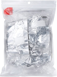 Lictin 200PCS Remover Foil Wraps del Rimuovere smalto gel per Unghie, Fogli di Alluminio per Rimuovere lo Smalto,Nail wraps di tamponi di cotone + Spingi Cuticole Professionale