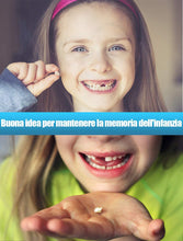 Carica l&#39;immagine nel visualizzatore di Gallery, Denti salva box per bambini e bambina (italiano), Scatola Porta Dentini da Latte,Bambini in legno ricordo regalo, Accumulazione dei denti (Ragazza)