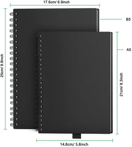 HOMESTEC Taccuino Riutilizzabile Inteligente, Penna Inclusa, (5.8 X 8.3 Pollici -A5)