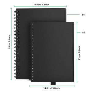 HOMESTEC Taccuino Riutilizzabile Inteligente, Penna Inclusa, (6.9 X 9.8 B5 - Ilgrandebazar
