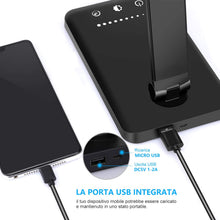 Carica l'immagine nel visualizzatore di Gallery, Lampada da Scrivania, lampada da tavolo con funzione di protezione degli occhi, lampada con 10 livelli di luminosità, 5 modalità di illuminazione, tocca controllo, porta di ricarica USB
