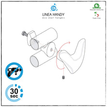 Carica l'immagine nel visualizzatore di Gallery, Coppia Handy Vip Scaldasalviette - Portasciugamani, si Fissano Bianco - Ilgrandebazar