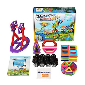 Innoo Tech Costruzioni Magnetiche Blocchi 108 Pezzi Giocattoli 108 - Ilgrandebazar