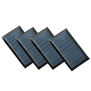 Set di 4 pezzi NUZAMAS 5V 30mA 53X30mm micro mini pannelli solari a pannello... - Ilgrandebazar