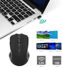 Carica l'immagine nel visualizzatore di Gallery, GeekerChip Mouse Wireless,Mouse Senza Fili con 6 Pulsanti,3 Livelli DPI Regolabili 800/1200/1600 per PC(Nero)