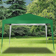 Carica l'immagine nel visualizzatore di Gallery, BAKAJI Gazebo 3 x 3 metri Pieghevole Tessuto Poliestere Impermeabile Struttura in Metallo Richiudibile a Fisarmonica Tendone Portatile Fiera Mercato Giardino Esterno + Sacca per Trasporto (Verde)