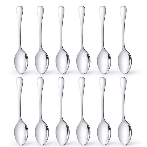 AckMond - 12 Pezzi (12,2 cm) cucchiaini da Espresso, in Flat Dinner Fork - Ilgrandebazar