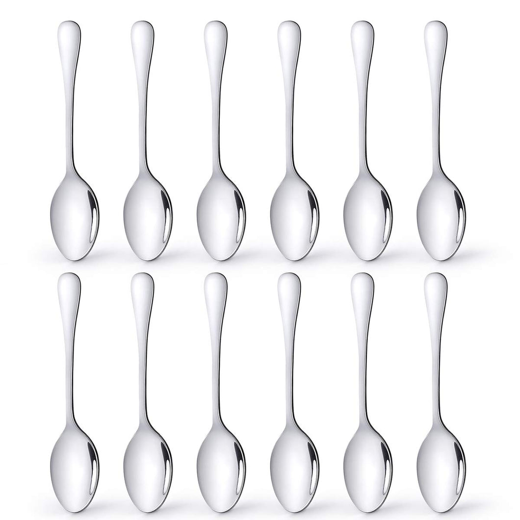 AckMond - 12 Pezzi (12,2 cm) cucchiaini da Espresso, in Flat Dinner Fork - Ilgrandebazar