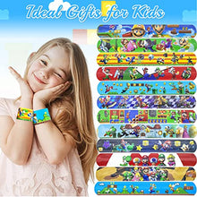 Carica l'immagine nel visualizzatore di Gallery, HEAWAA 30 Pezzi Braccialetti Slap per Bambini, Bracelets Gadget a Scatto Bracciali Divertenti Rotoli in Vinile per Bambini, Ragazze e Ragazzi Feste Compleanno Birthday (Mario)