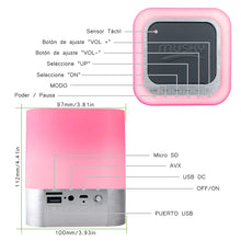 Carica l&#39;immagine nel visualizzatore di Gallery, StillCool notte luce altoparlante bluetooth Touch Sensor Lampada da 1