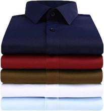 Carica l'immagine nel visualizzatore di Gallery, Kayhan Originale Uomo Camicia Slim Fit Facile Stiro Cotone Maniche Lungo S M L XL XXL 2XL - 6XL Modello Twoface