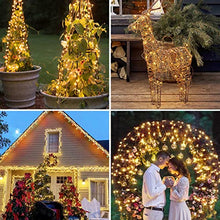 Carica l'immagine nel visualizzatore di Gallery, [2 Pacchi] Luci Solari Esterno, Bitjam 14M 120LED Catena Luminosa Esterno Solare 8 Modalità Solare Stringa Fata Luci Impermeabile Filo di Rame Lucine Decorative Per Giardino,Cortile,Festa,Bianco Caldo