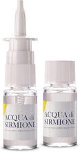 Carica l'immagine nel visualizzatore di Gallery, Acqua di Sirmione | Ideale per naso chiuso. Può essere utilizzata con spray nasale o in aerosolterapia. Prodotto 100% naturale, adatto per adulti e bambini. 6 Flaconcini da 15 ml.