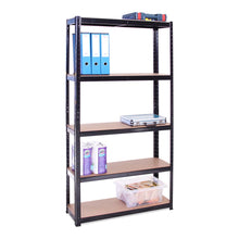 Carica l'immagine nel visualizzatore di Gallery, Scaffale per Garage - Scaffalatura - 180cm x 90cm x 30cm - Nero - 5 Blue