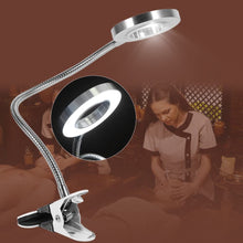 Carica l&#39;immagine nel visualizzatore di Gallery, Lampada da tavolo a LED con clip, Portatile Sopracciglio permanente Manicure Luce fredda USB Strumenti di bellezza per l&#39;uso del letto per il trucco delle unghie