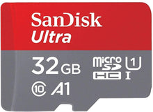 Carica l&#39;immagine nel visualizzatore di Gallery, SanDisk Ultra Scheda di Memoria MicroSDHC e Adattatore, con A1 App Performance, Velocità Fino a 98 MB/Sec, Classe 10, U1 , Single Pack, 32 GB