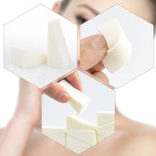 Carica l&#39;immagine nel visualizzatore di Gallery, Circa 40 spugne triangolari per trucco, cosmetici, nail art, white - Ilgrandebazar