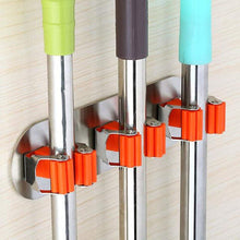 Carica l&#39;immagine nel visualizzatore di Gallery, Ganci da muro Scopa Mop Titolare, scope a muro,portascope 3 Positions, D