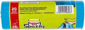 Domopak Spazzy Sacchi con Manici, 28L, 20 Pezzi 28lt - 20 Sacchi