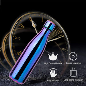 Festnight Borraccia Portatile in Acciaio Inox Termica Bottiglia Purple - Ilgrandebazar
