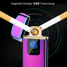 Carica l&#39;immagine nel visualizzatore di Gallery, ASANMU Accendino Elettrico, USB Ricaricabile Antivento Colore - Ilgrandebazar