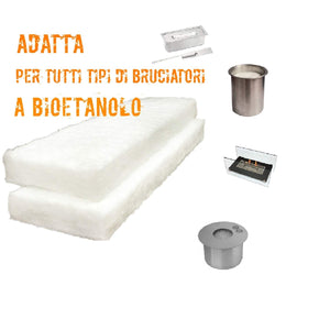 Spugna Camino Biocamino Bioetanolo|Accessori Caminetti | 2 Pezzi | 30X10X1,3... - Ilgrandebazar