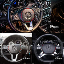 Carica l'immagine nel visualizzatore di Gallery, VDARK Mercedes Benz - Set di 3 Adesivi con Logo del Volante, 49 mm, argento