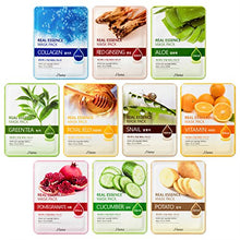 Carica l&#39;immagine nel visualizzatore di Gallery, Jluna korea real essence facial sheet masks 10 pack - 10 different types of... - Ilgrandebazar