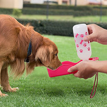 Carica l&#39;immagine nel visualizzatore di Gallery, Anpetbest Dispenser d&#39;Acqua per Cani distributore acqua 11 oz(325ML), Rosa
