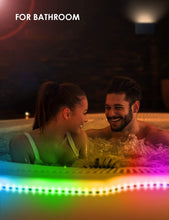 Carica l'immagine nel visualizzatore di Gallery, Striscia LED RGB, Strisce LED,TECKIN 5M LED TV Retroilluminazione Striscia,RGB 5050 Luce con 16 Colori,Con telecomando a infrarossi, Adatto per TV, Camera da Letto, Feste e Decorazioni per la Casa