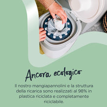 Carica l'immagine nel visualizzatore di Gallery, Tommee Tippee Mangiapannolini Twist And Click, Il Sistema Ecologico, Contiene 1 Ricarica Con Pellicola Greenfilm, Bianco