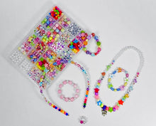 Carica l'immagine nel visualizzatore di Gallery, Sandno Perline Per Braccialetti Kit Perline Per Braccialetti Fai Da Te Bambina perline 10mm 600 Pz-Crea Braccialetti e Collane con Perline colorate-Gioielli creativi per bambini