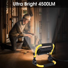 Carica l&#39;immagine nel visualizzatore di Gallery, Faretto LED Portatile 50W, Ultra Luminoso da Cantiere 4500lm, 3... - Ilgrandebazar