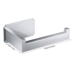 Yosemy 1*Porta Carta Igienica In Acciaio Inox + 4*Gancio Adesivo... - Ilgrandebazar