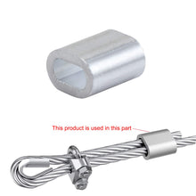 Carica l&#39;immagine nel visualizzatore di Gallery, HSEAMALL - Set di 550 manicotti per corda metallica, 6 misure M0.5-M2, in...