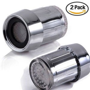 2 pezzi Acqua rubinetto LED colorato con 3 colori che cambiano Termica,... - Ilgrandebazar