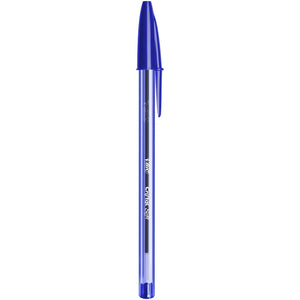 BIC Cristal Soft, Penne Blu a Sfera, Fornitura per Cancelleria Scuola, Punta Media (1.2mm), Confezione 10 Unità