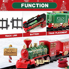 Carica l&#39;immagine nel visualizzatore di Gallery, DONGQI Trenino Natalizio,Treno elettrico di Natale,Trenino Natale con Luci e Suoni per Natale Decorazioni, Trenino Natalizio Regalo per Bambini natalizio