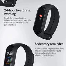 Carica l'immagine nel visualizzatore di Gallery, Versione globale Xiaomi Band 4 intelligente schermo a colori braccialetto frequenza cardiaca palestra musica Bluetooth 5.0 50 m impermeabile pedometro e notifiche di messaggistica