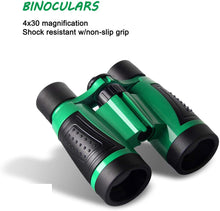 Carica l'immagine nel visualizzatore di Gallery, UTTORA Set di Binocolo per Bambini, 7 in 1 Giocattoli per Avventurose Esplorazioni della Natura, Binocolo, Torcia a LED Portatile, Bussola, Lente d'Ingrandimento, Fischietto, Zaino da Collezione