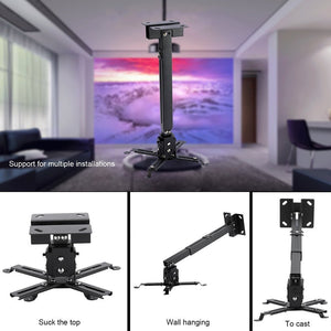 Staffa Regolabile per Proiettore 43-65cm (Nero), Supporto Universale... - Ilgrandebazar