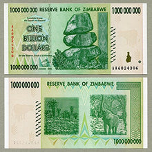 Carica l&#39;immagine nel visualizzatore di Gallery, Banconota da 1 miliardo di dollari dello Zimbabwe, valuta con il record di... - Ilgrandebazar
