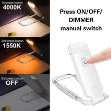 Carica l&#39;immagine nel visualizzatore di Gallery, Vinmooog luci led Lampada da Lettura luce per lettura libri a letto,3Colori luce da lettura per libro luce lettura libro luce notturna luce lettura luce led luce led luce da lettura