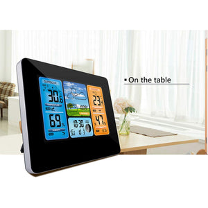 Houkiper Stazione Meteo Digitale con Previsioni del 16,5 * 6 * 13 cm, Black - Ilgrandebazar