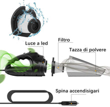 Carica l'immagine nel visualizzatore di Gallery, Newdora Aspirapolvere per Auto per Interni Auto con Aspirazione a Vuoto Potente da 5000PA per Portatile di Usi Secco e Umido con Cavo da 5 Metri e Borsa per Il Trasporto (Cavo)