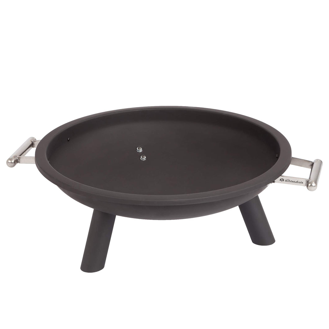 Ultranatura Braciere Vulcano con Impugnature in Acciaio Inossidabile 65 cm - Ilgrandebazar