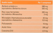Carica l'immagine nel visualizzatore di Gallery, ArmoLIPID Plus Integratore Alimentare con Riso Rosso, Policosanolo, Acido Folico, Coenzima Q10 E Astaxantina e Berberis Aristata E.S, per Favorire il Controllo dei Trigliceridi Plasmatici 60 Compresse 60 Unità