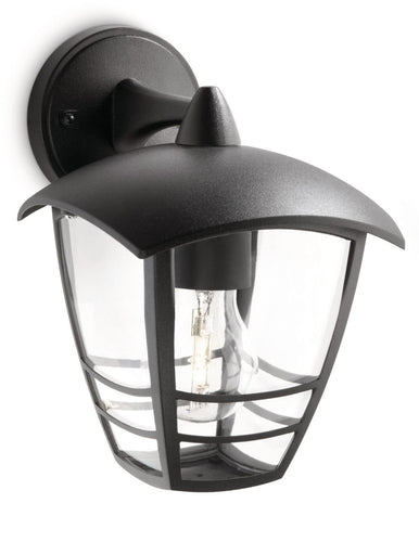 Philips Lighting Lampada da Parete per Esterno, Lanterna Down, Alluminio Nero - Ilgrandebazar