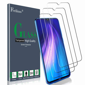 Ferilinso Vetro Temperato per Xiaomi Mi 9 Lite, Redmi Note 8, 7 3 pcs